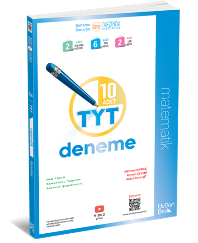 ÜÇ DÖRT BEŞ YAYINLARI TYT 10 lu Matematik Deneme - 2025