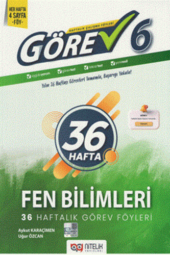 6.Sınıf Görev Fen Bilimleri 36 Haftalık Görev Föyleri