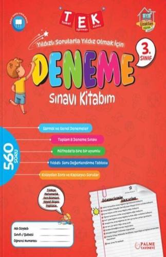 Palme Yayınları 3. Sınıf Tek Deneme Sınavı Kitabım