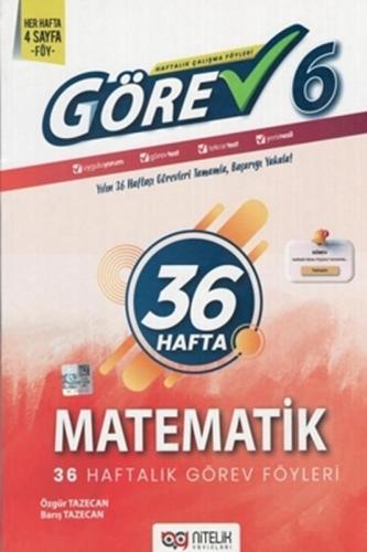 6.Sınıf Görev Matematik 36 Haftalık Görev Föyleri