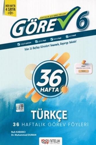 6.Sınıf Görev Türkçe 36 Haftalık Görev Föyleri