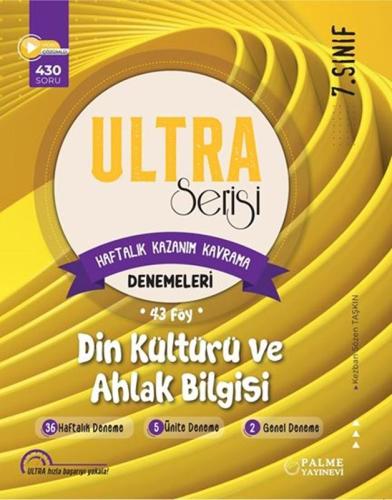 Palme Yayınevi 7.Sınıf Ultra Din Kültürü Haftalık Kazanım Kavrama Dene