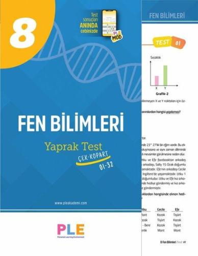 PLE - 8.Sınıf - Fen Bilimleri Yaprak Test