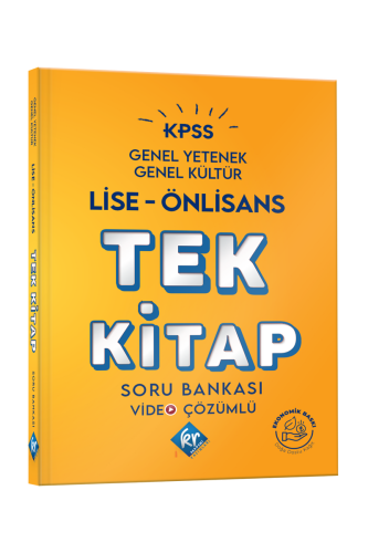 KR AKADEMİ 2024 KPSS Lise ÖnLisans Genel Yetenek Genel Kültür Tek Kita