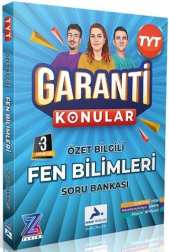 Paraf Yayınları Paraf Z Takımı TYT Fen Bilimleri Garanti Konular Soru 