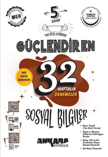 5. Sınıf Güçlendiren 32 Haftalık Sosyal Bilgiler Kazanım Denemeleri