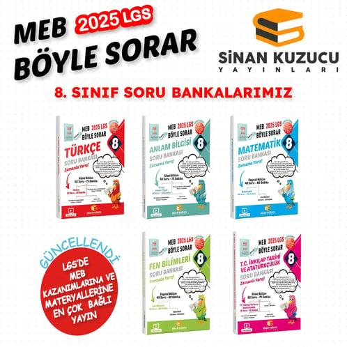 Sinan Kuzucu Yayınları 8. SINIF - LGS MEB BÖYLE SORAR SORU BANKASI SET