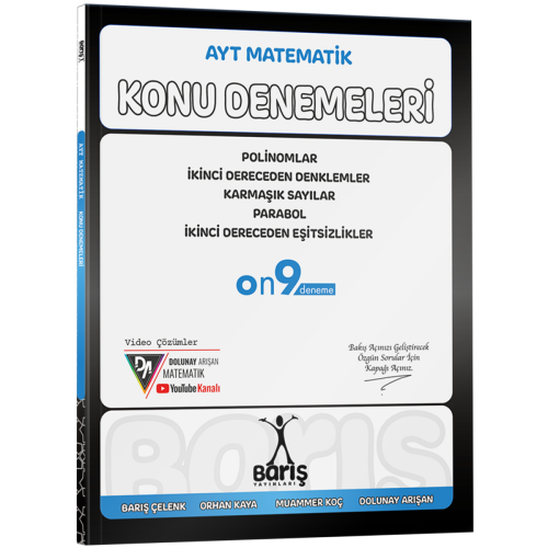 Barış Yayınları AYT Matematik Polinomlar İkinci Dereceden Denklemler -