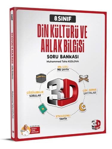 3D YAYINLARI 8.SINIF (LGS) DİN KÜLTÜRÜ SORU BANKASI