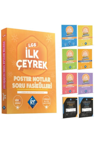 LGS İlk Çeyrek Poster Notlar Soru Fasikülleri (1. Çeyrek) KR Akademi Y