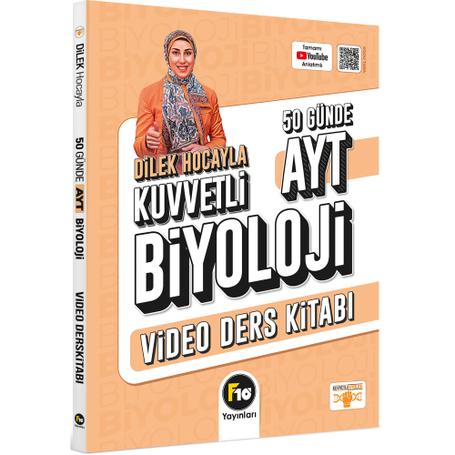 Dilek Hocayla 50 Günde AYT Biyoloji Video Ders Kitabı F10 Yayınları