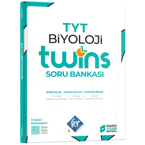 TYT Twins Biyoloji Soru Bankası KR Akademi Yayınları